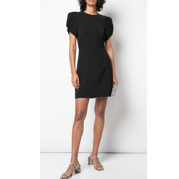 ALC Brinley Short Sleeve Dress in Black. - Picture 4 of 11